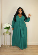 Martini Chiffon Maxi | Emerald