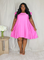 Pretty in Pink Shift Dress | Bubblegum Pink