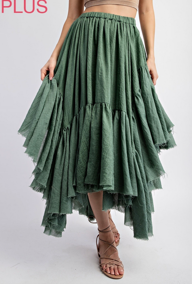 Midi Skirt | Forest *Final Sale*