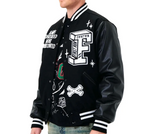 Bulldog Varsity Jacket | Black *Final Sale*