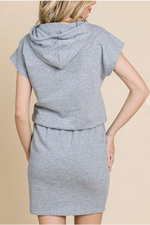 Mini Hoodie Dress | Gray *Final Sale*