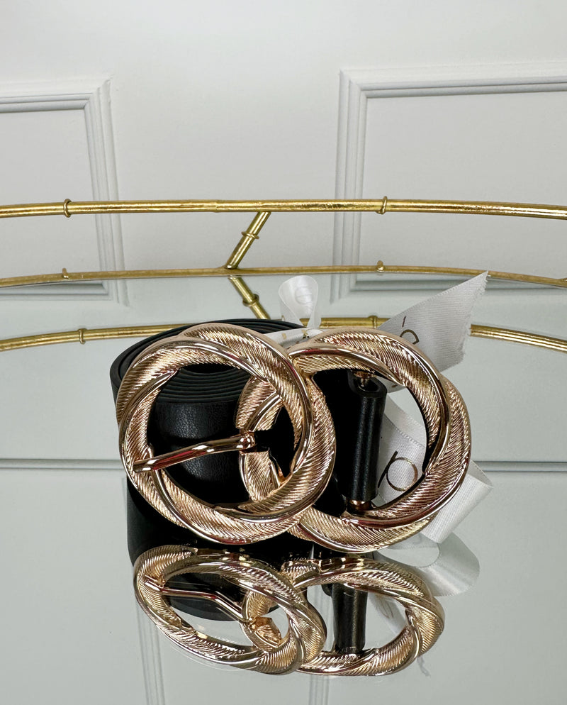Olympus Faux Leather Belt | Black