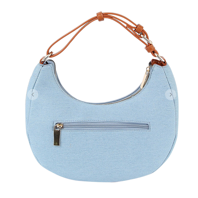 Denim LOVE Hobo Bag | Light Wash