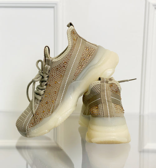 Sparkle Marble Sneakers | Taupe *Final Sale*