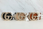Make 'Em Look Twice Embellished Belt | Cognac